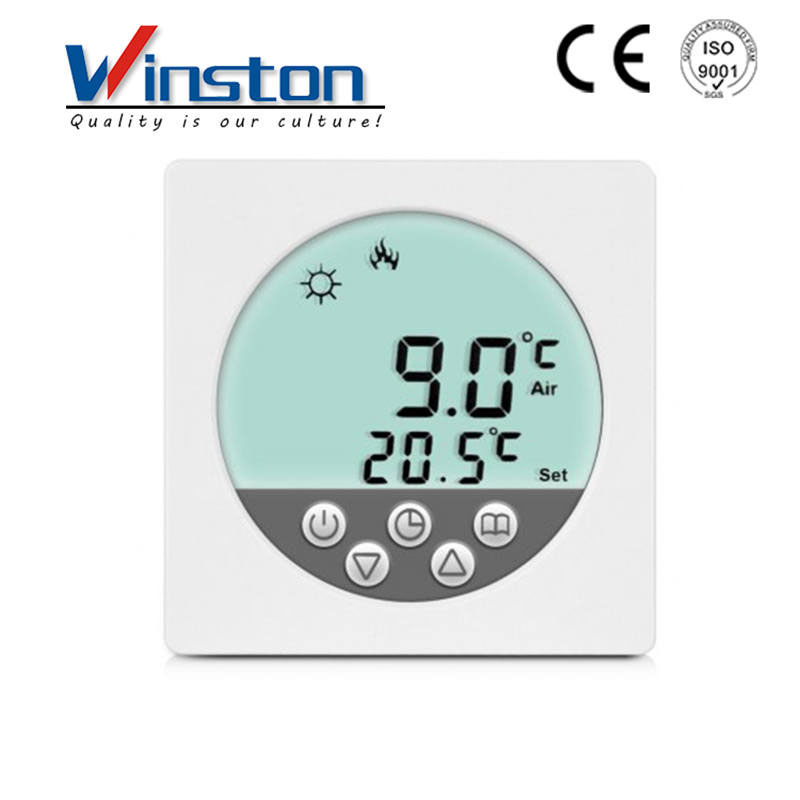 Factory Wst-15 LCD Digital Round Screen Programmable Room Thermostat